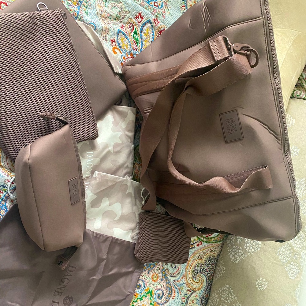 Dagne Dover Large Carryall Set w/ pouches - Dune